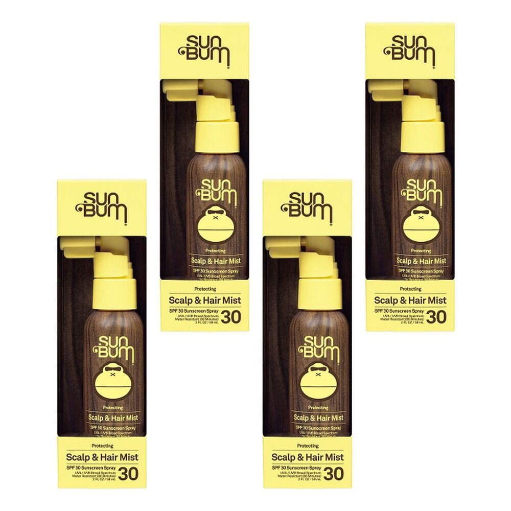 Sun Bum Protecting Scalp & Hair Mist SPF 30 59mL Pack of 4