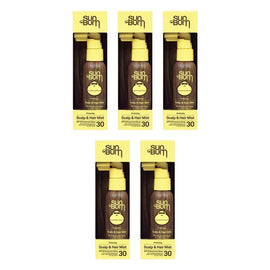 Sun Bum Protecting Scalp & Hair Mist SPF 30 59mL Pack of 5