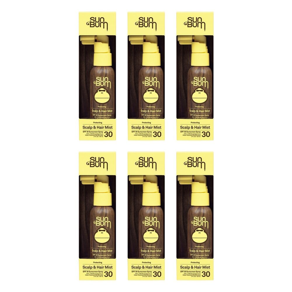 Sun Bum Protecting Scalp & Hair Mist SPF 30 59mL Pack of 6