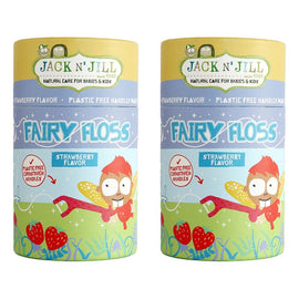 Jack N' Jill Kids Biodegradable Floss Picks Fairy Floss 30 Pack Bundle of 2