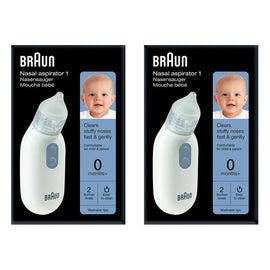 Braun Nasal Aspirator with Two Suction Levels Pack of 2