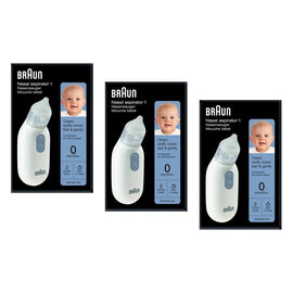 Braun Nasal Aspirator with Two Suction Levels Pack of 3