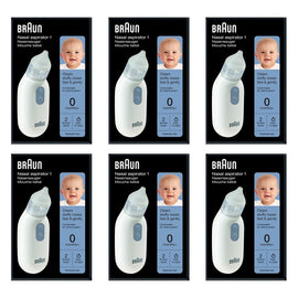 Braun Nasal Aspirator with Two Suction Levels Pack of 6