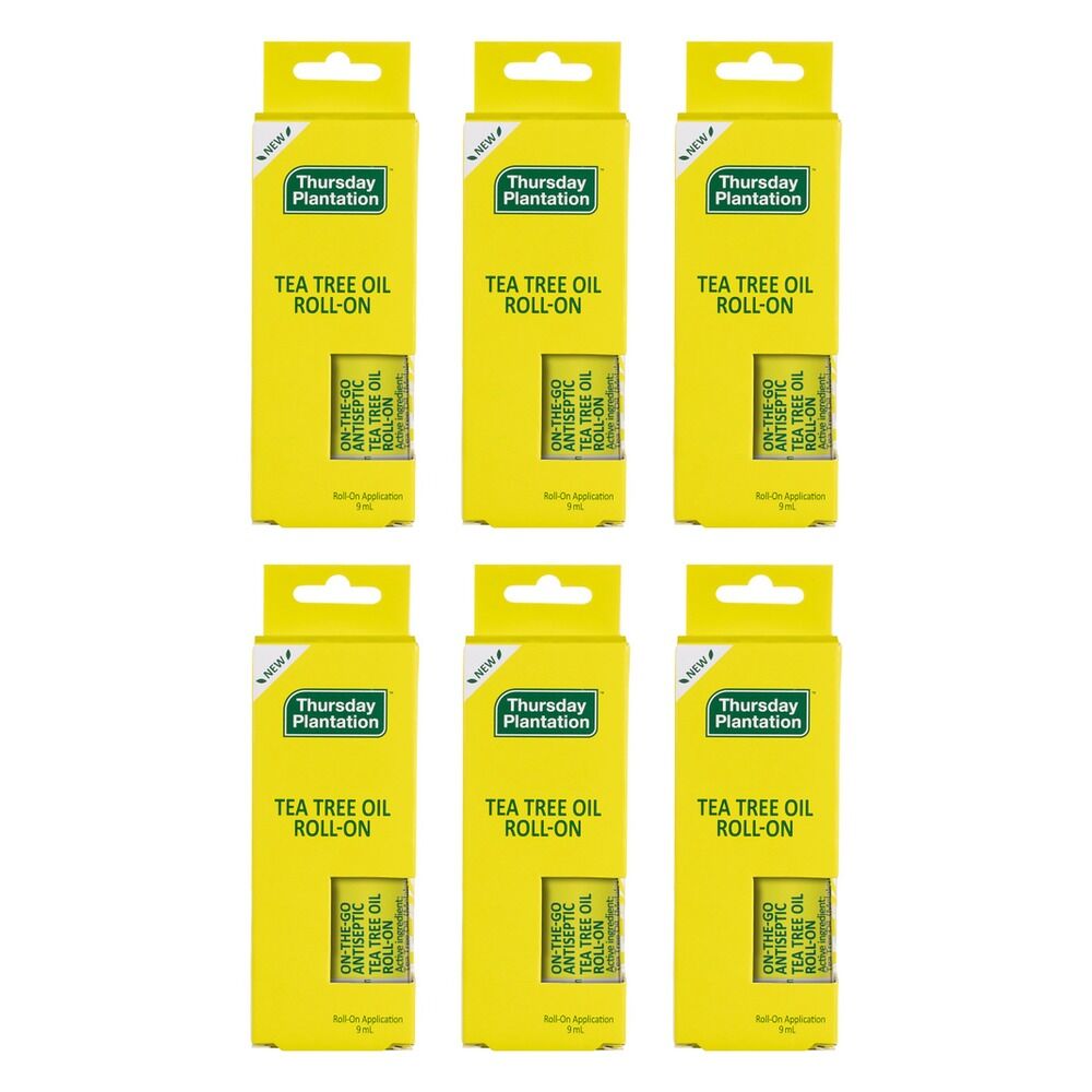 Thursday Plantation Tea Tree Oil Roll-On 9mL Pack of 6