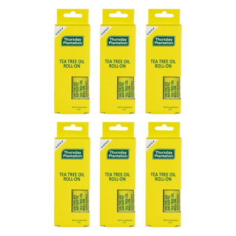 Thursday Plantation Tea Tree Oil Roll-On 9mL Pack of 6