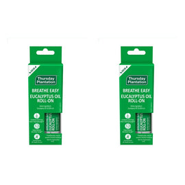 Thursday Plantation Breathe Easy Eucalyptus Oil Roll-On 9mL Pack of 2