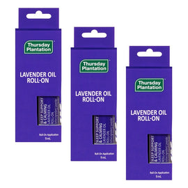 Thursday Plantation Sleep Support Calming Lavender Oil Roll-On 9mL Pack of 3
