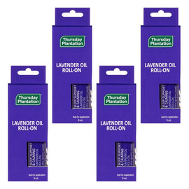Thursday Plantation Sleep Support Calming Lavender Oil Roll-On 9mL Pack of 4