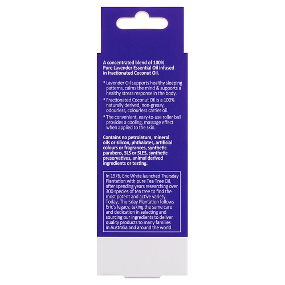 Thursday Plantation Sleep Support Calming Lavender Oil Roll-On 9mL