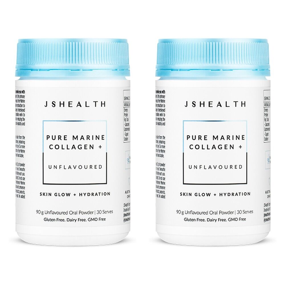 JSHealth Pure Marine Collagen Unflavoured 90g Pack of 2