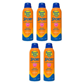 Banana Boat Sport SPF 50+ Clear Spray Sunscreen 175g Pack of 5