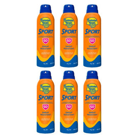 Banana Boat Sport SPF 50+ Clear Spray Sunscreen 175g Pack of 6