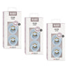Bibs Colour Pacifier Baby Blue Size 1 2 Pack Bundle of 3