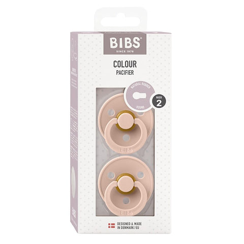 Bibs Colour Pacifier Blush Size 2 2 Pack