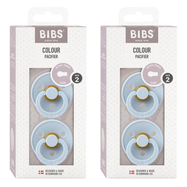 Bibs Colour Pacifier Baby Blue Size 2 2 Pack Bundle of 2