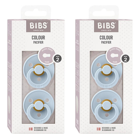 Bibs Colour Pacifier Baby Blue Size 2 2 Pack Bundle of 2