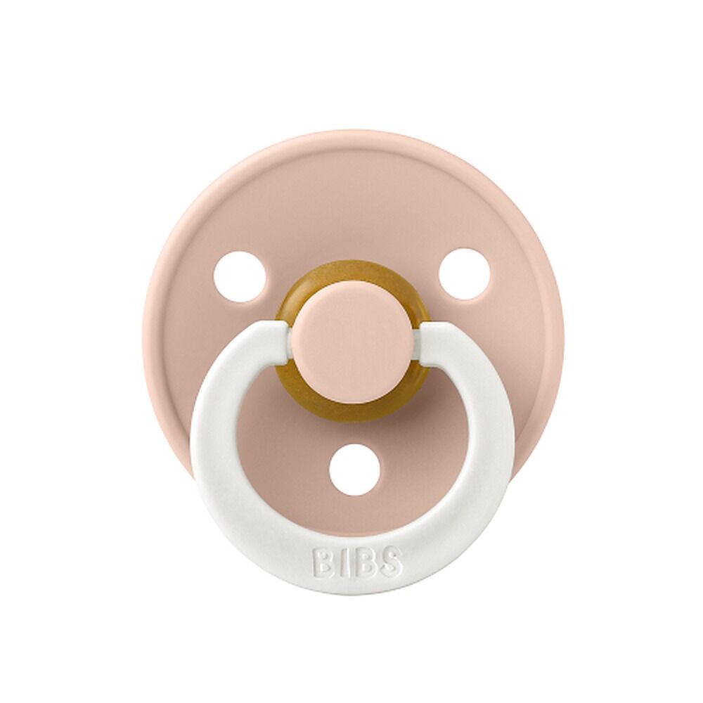 Bibs Colour Pacifier Glow in the Dark Blush Size 2 2 Pack