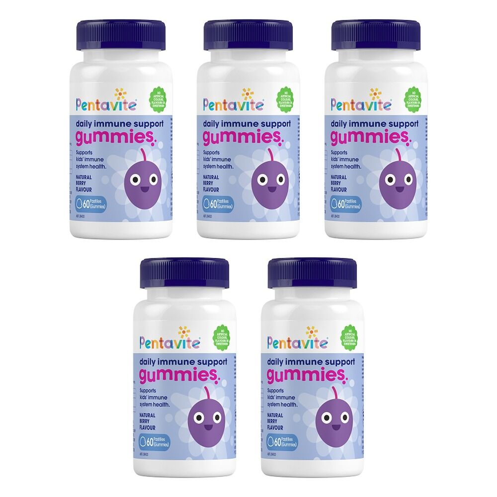 Penta-vite Daily Immune Support Gummies 60 Pastilles Pack of 5