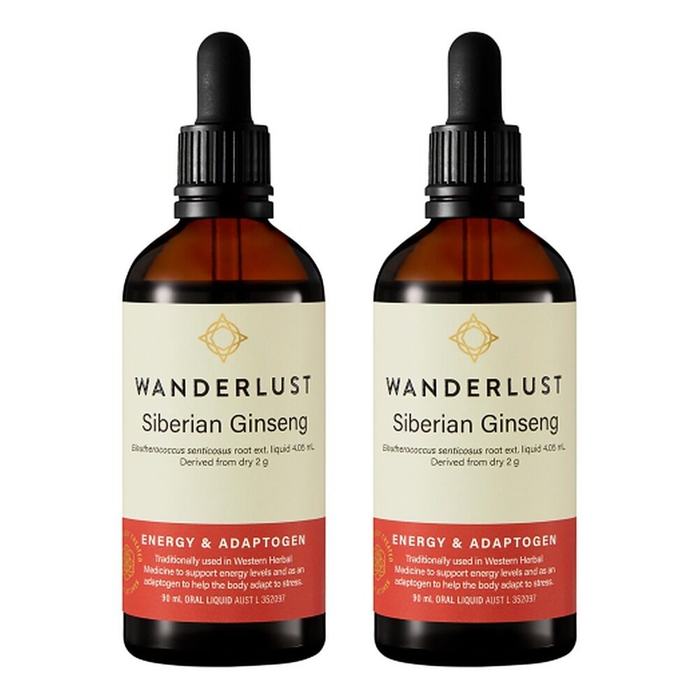 Wanderlust Siberian Ginseng Liquid Herbal Extract 90mL Pack of 2