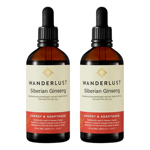 Wanderlust Siberian Ginseng Liquid Herbal Extract 90mL Pack of 2