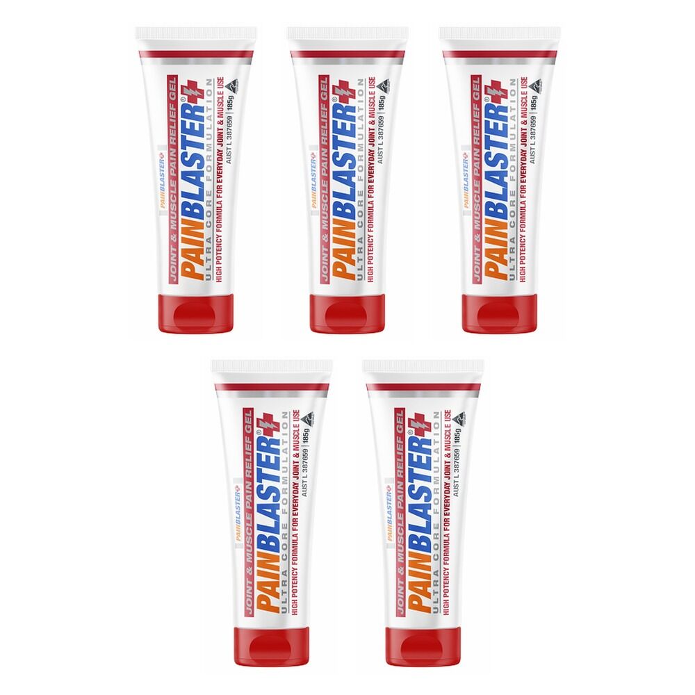 Pain Blaster Joint & Muscle Pain Relief Gel 185g Pack of 5