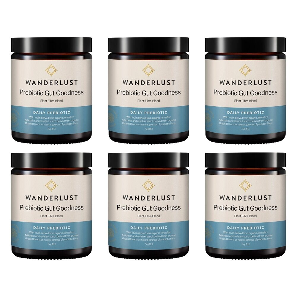 Wanderlust Gut Goodness Prebiotic 75g Pack of 6