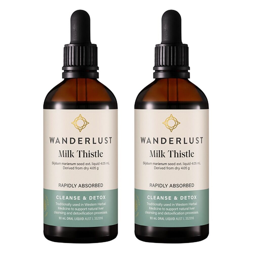 Wanderlust Milk Thistle Drops 90mL Pack of 2