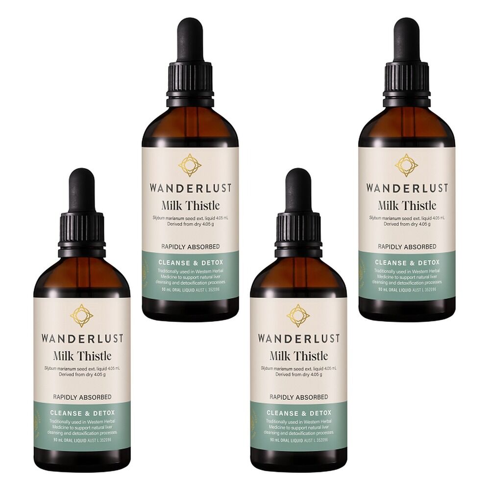 Wanderlust Milk Thistle Drops 90mL Pack of 4