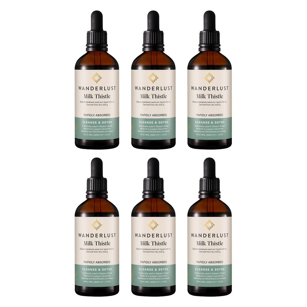 Wanderlust Milk Thistle Drops 90mL Pack of 6
