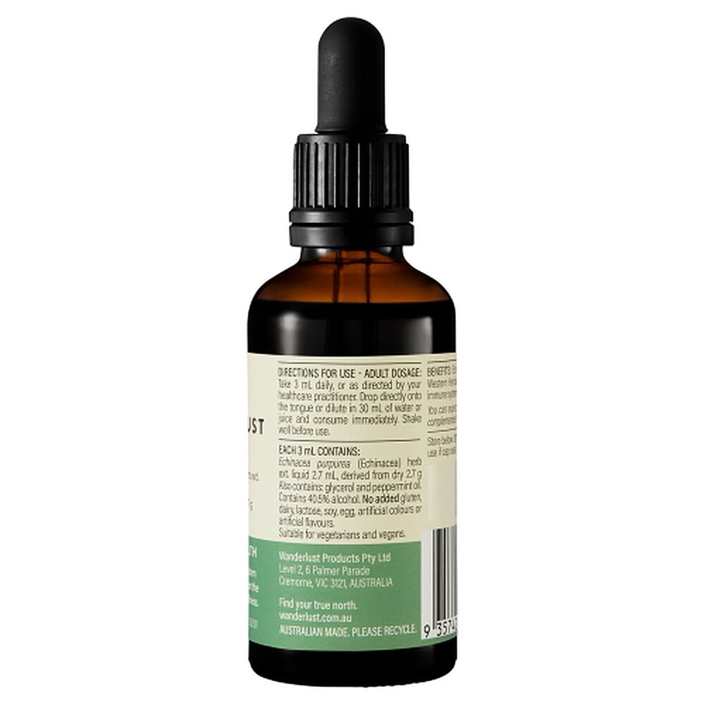 Wanderlust Echinacea Liquid Herbal Extract Drops 50mL