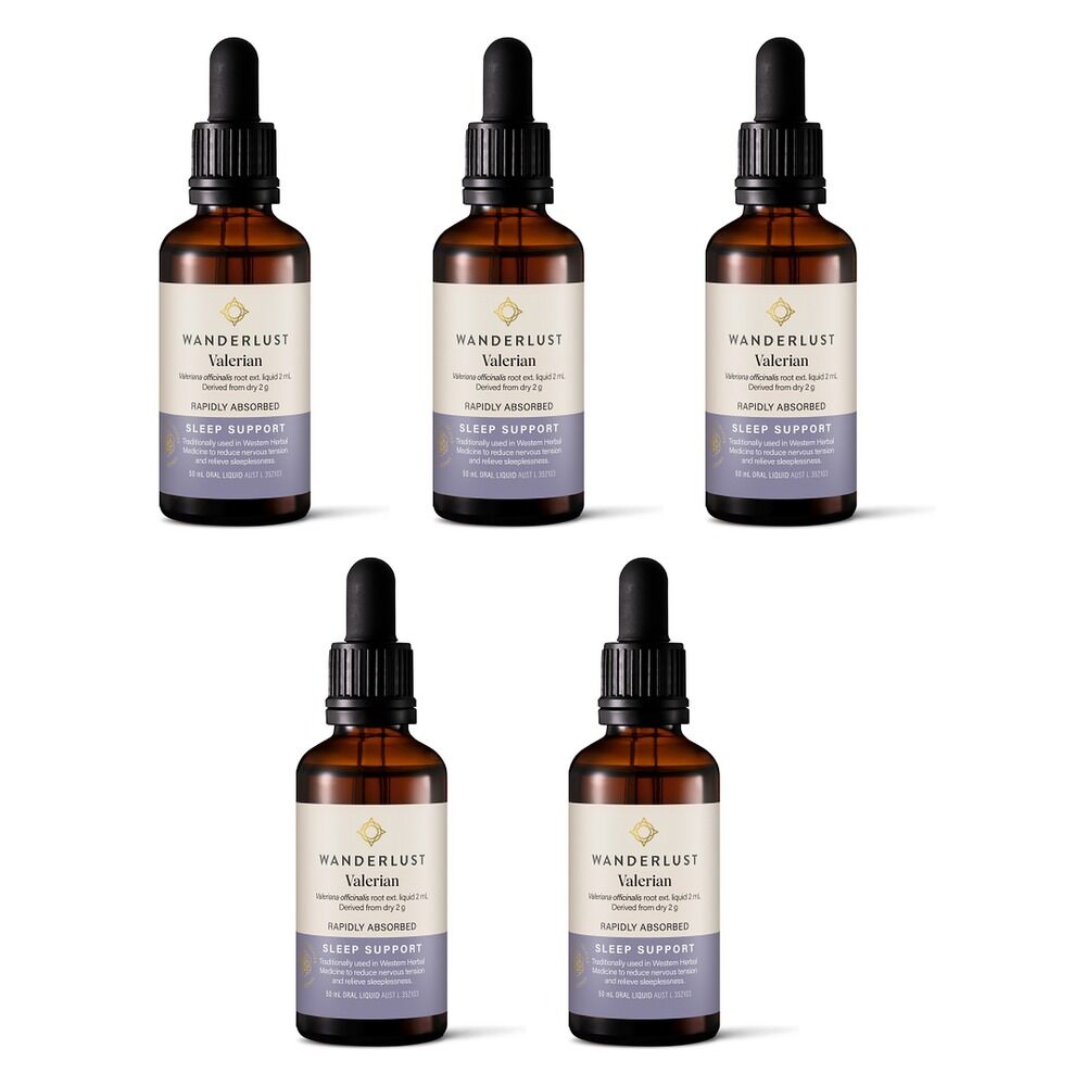 Wanderlust Valerian Drops 50mL Pack of 5