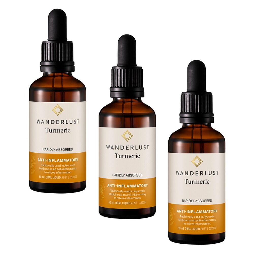 Wanderlust Turmeric Drops 50mL Pack of 3