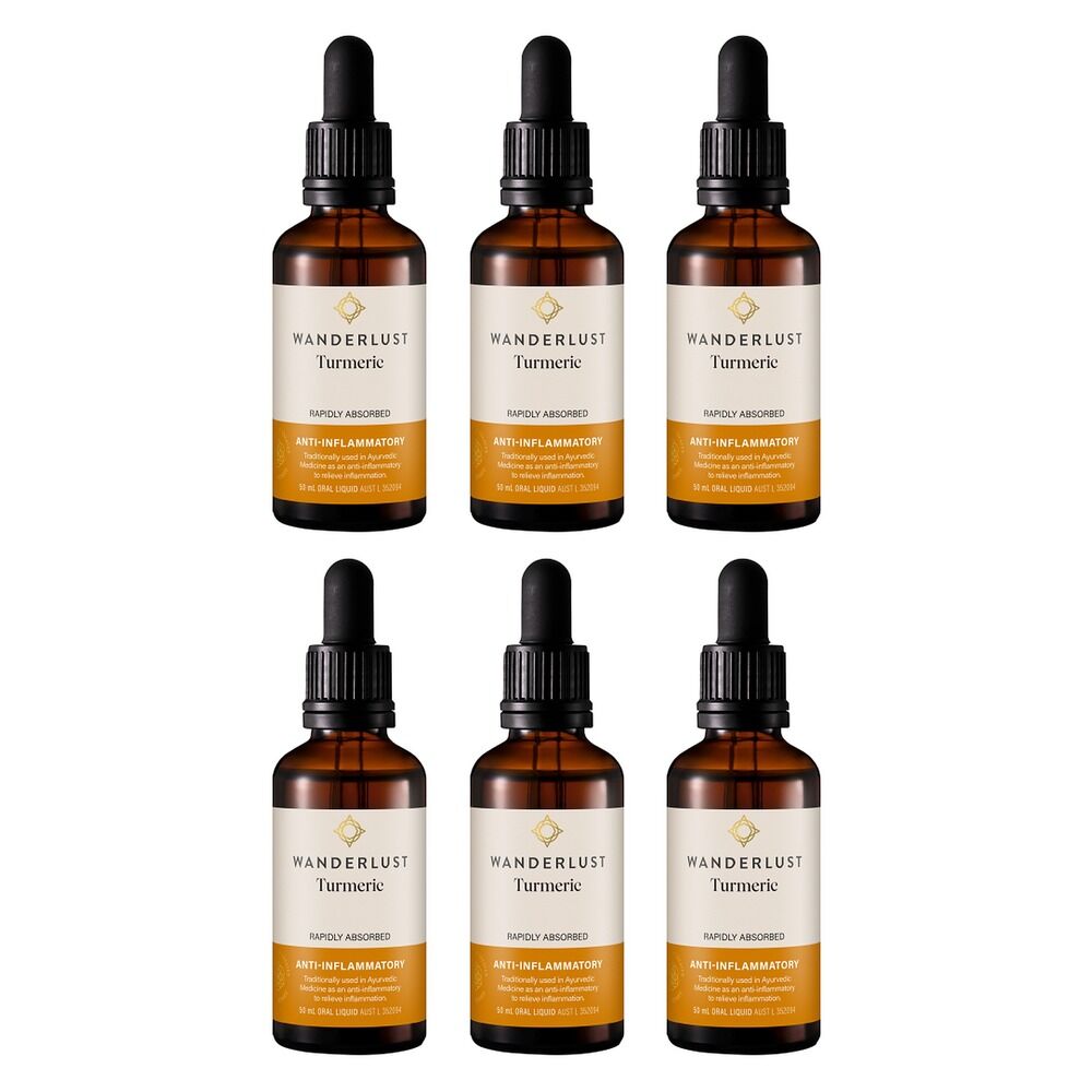 Wanderlust Turmeric Drops 50mL Pack of 6