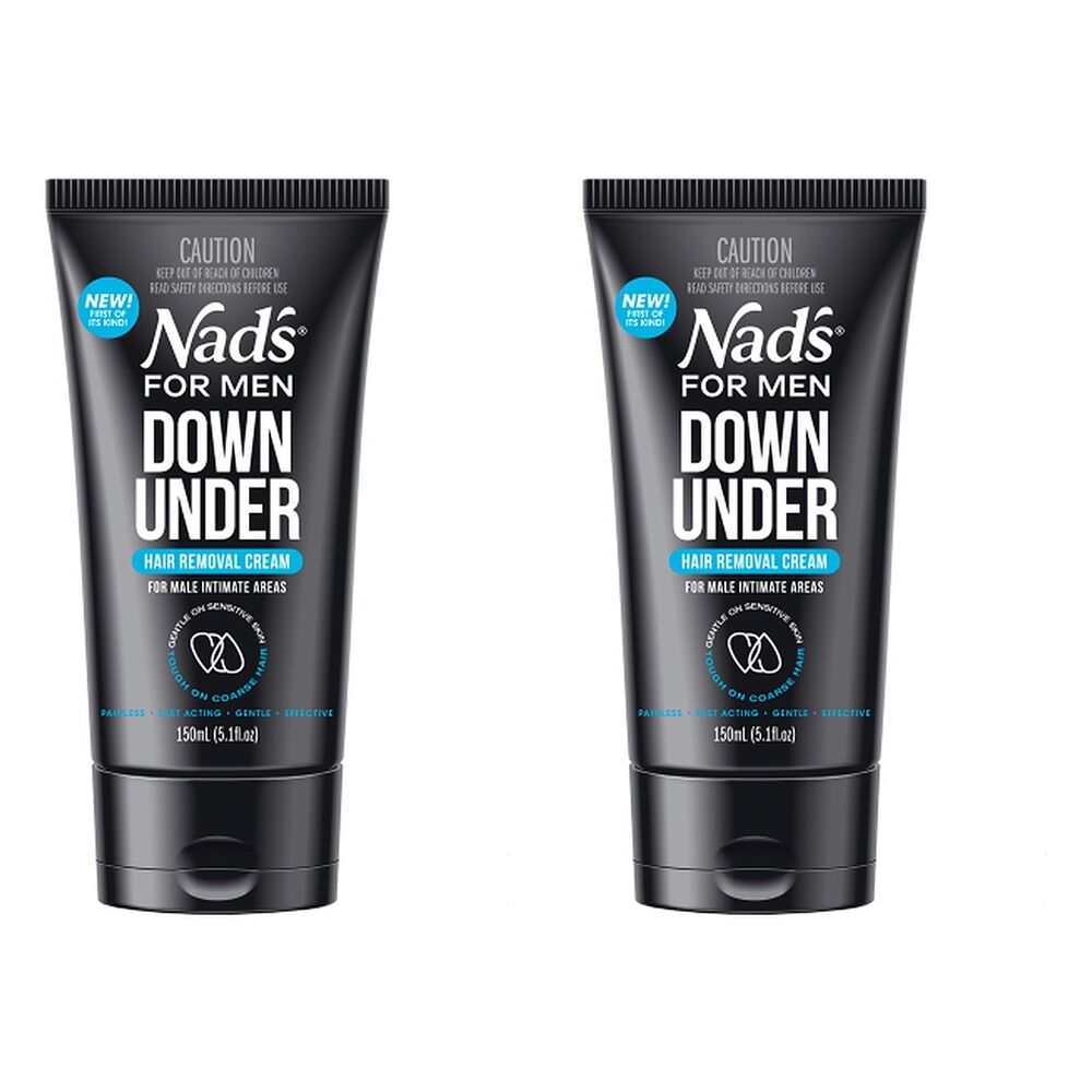 Nad's For Men Down Under Hair Removal Cream 150mL Pack of 2