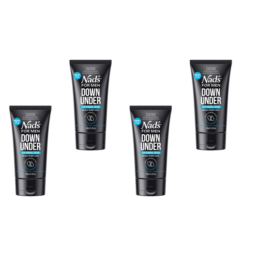 Nad's For Men Down Under Hair Removal Cream 150mL Pack of 4