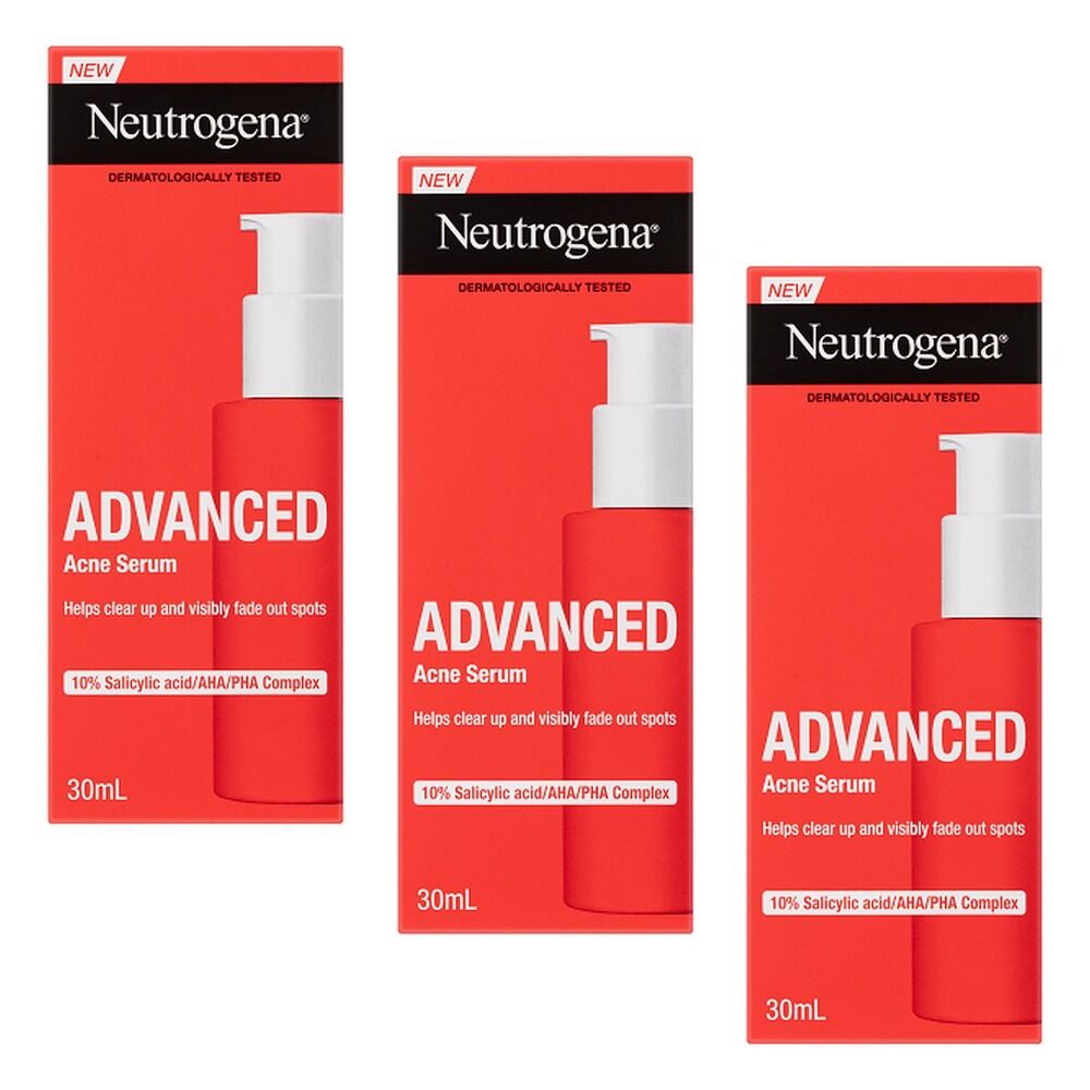 Neutrogena Advanced Acne Serum 30mL Pack of 3