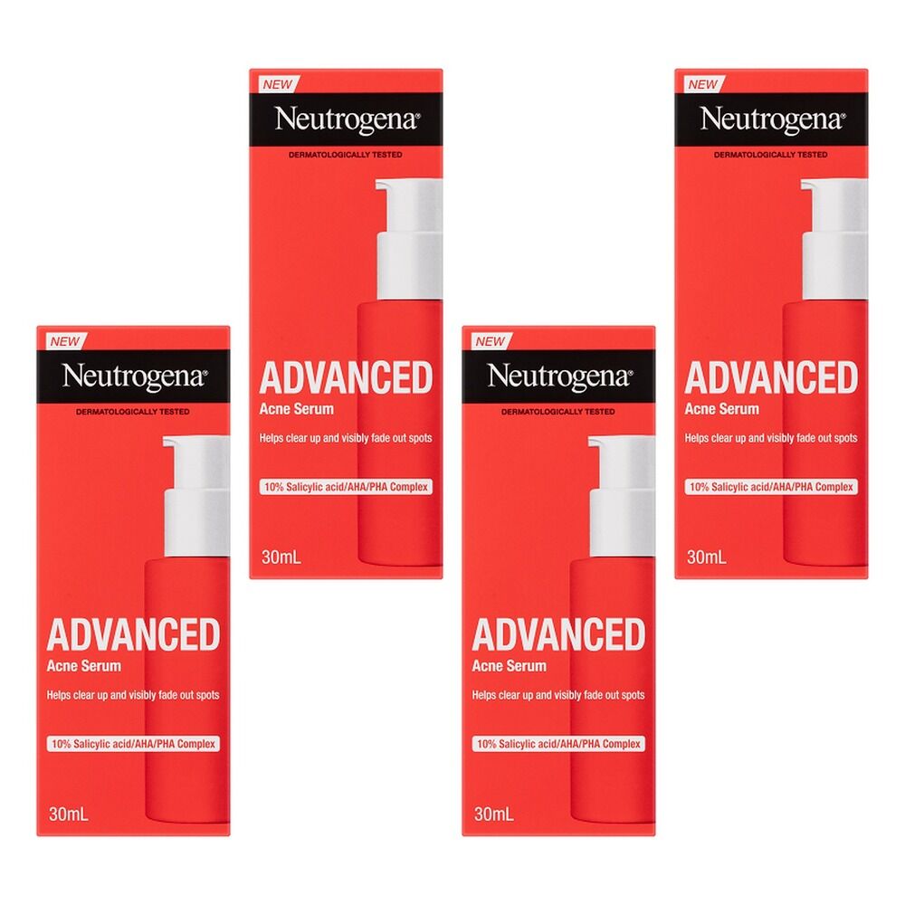 Neutrogena Advanced Acne Serum 30mL Pack of 4