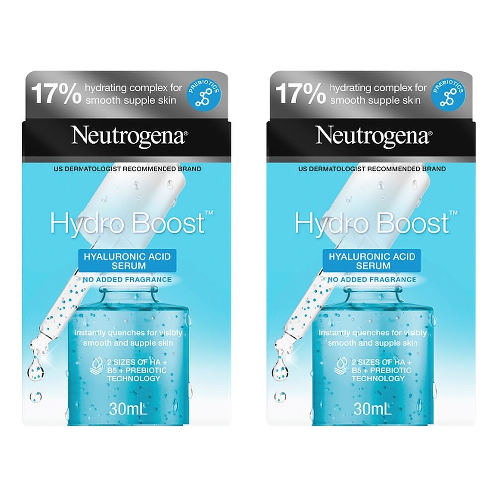 Neutrogena Hydro Boost Hyaluronic Acid Serum 30mL Pack of 2