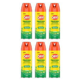 Off Tropical Strength Insect Repellent Aerosol Spray 150g Pack of 6
