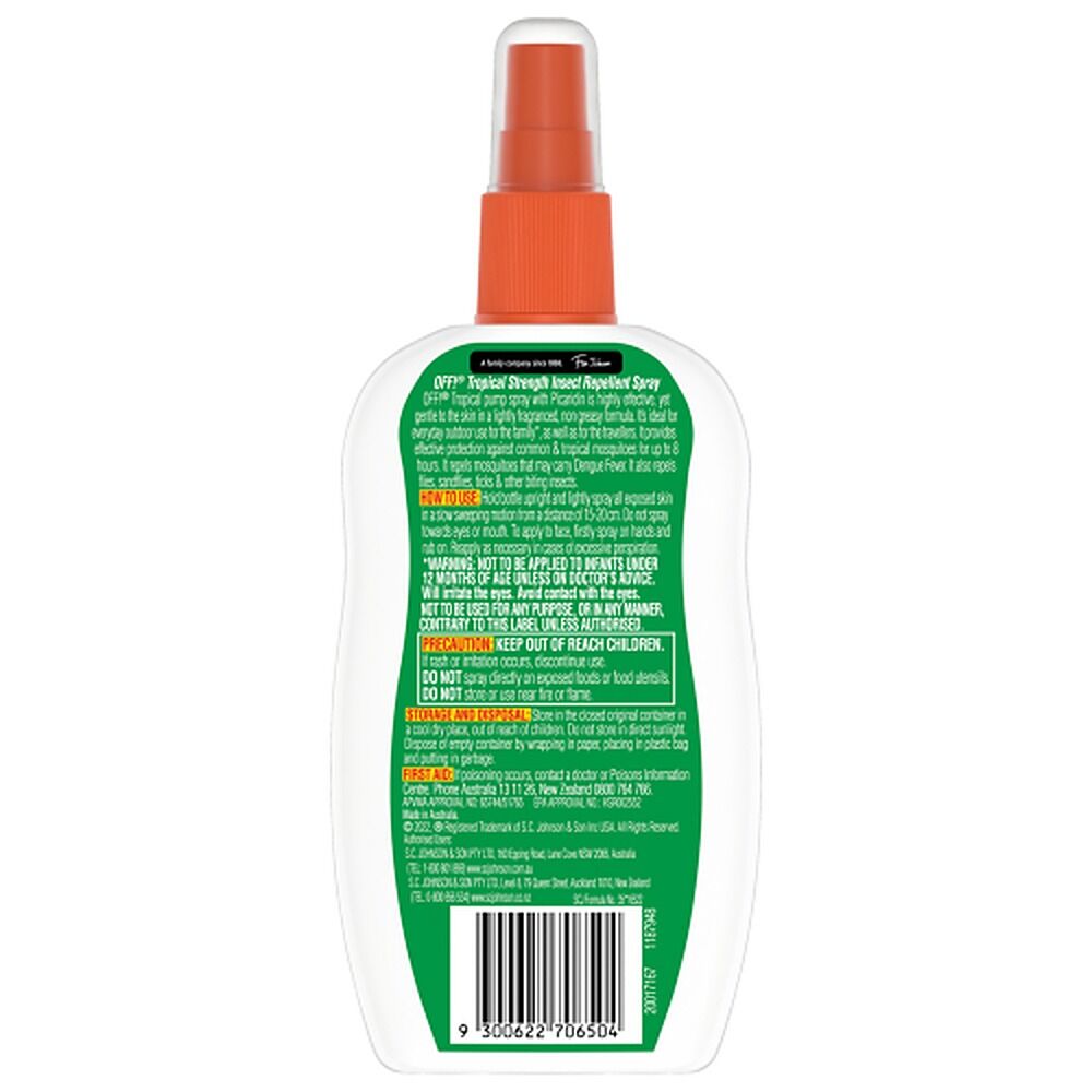 Off Tropical Strength Insect Repellent Pump Spray 175mL