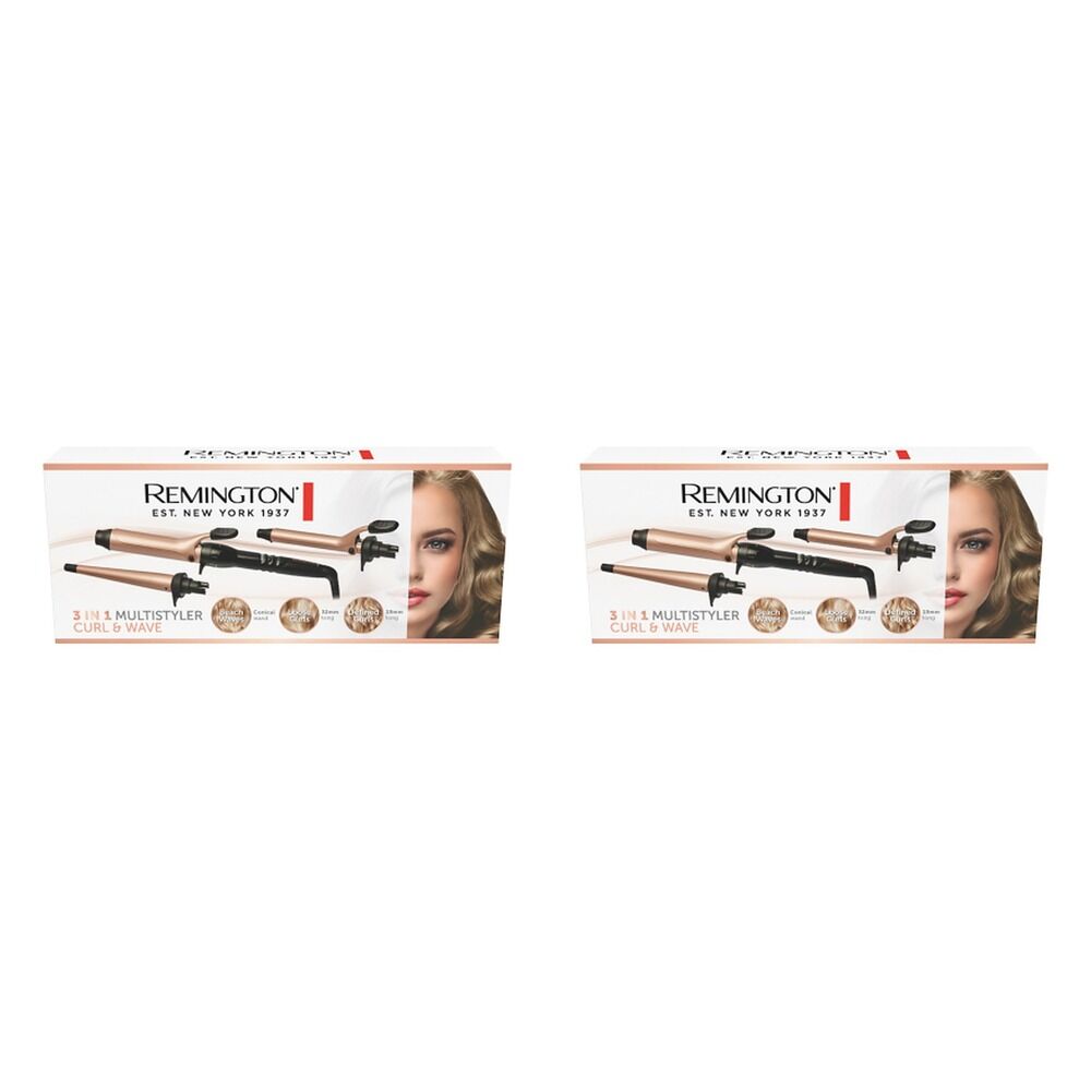 Remington 3-in-1 Multistyler Curl & Wave Pack of 2