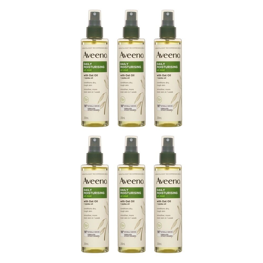 Aveeno Daily Moisturising Oil Mist 200mL Pack of 6