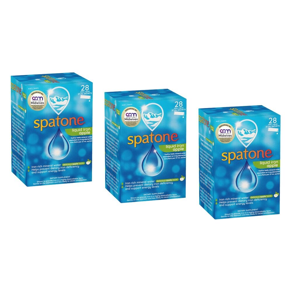 Spatone Liquid Iron Apple 28 Sachets Pack of 3