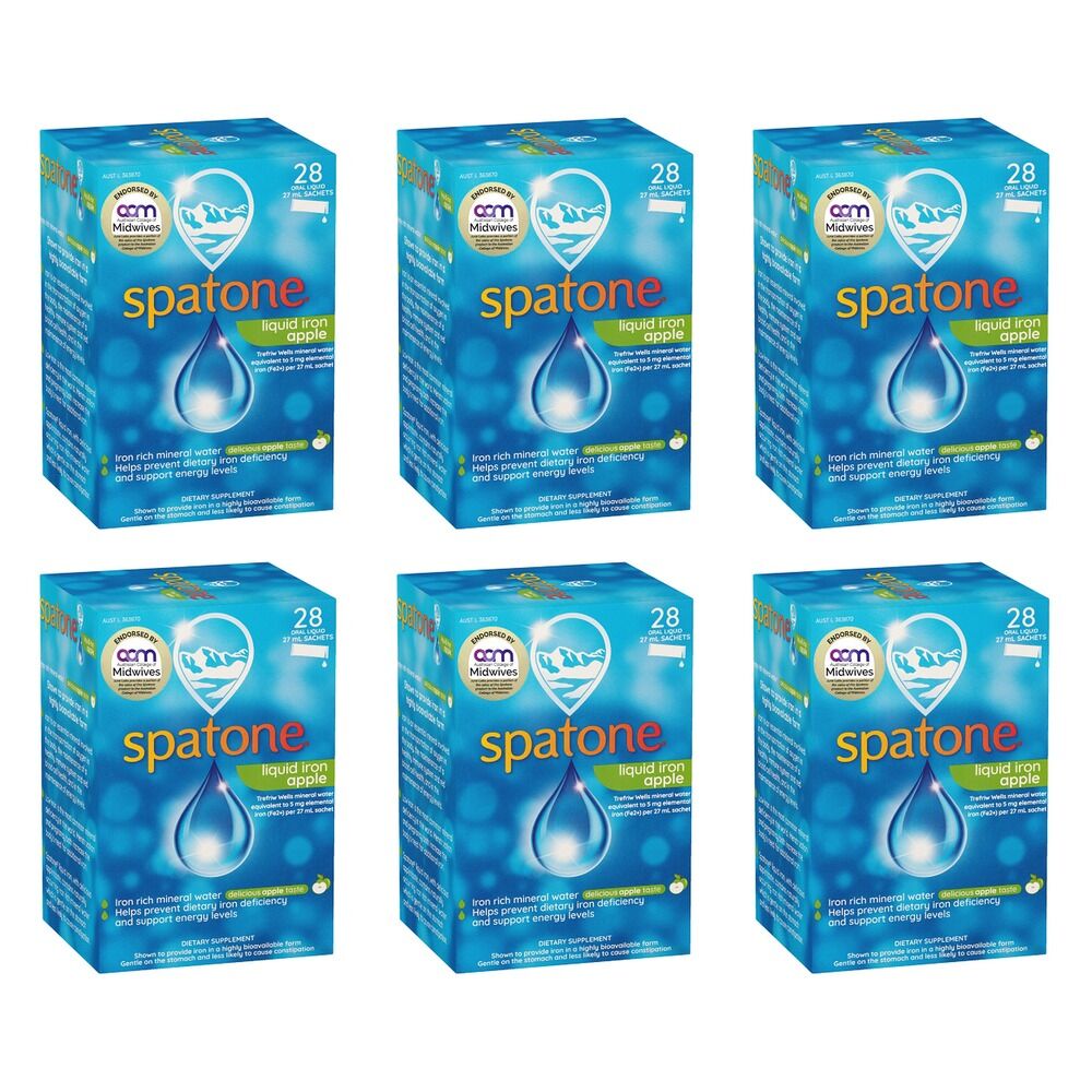 Spatone Liquid Iron Apple 28 Sachets Pack of 6