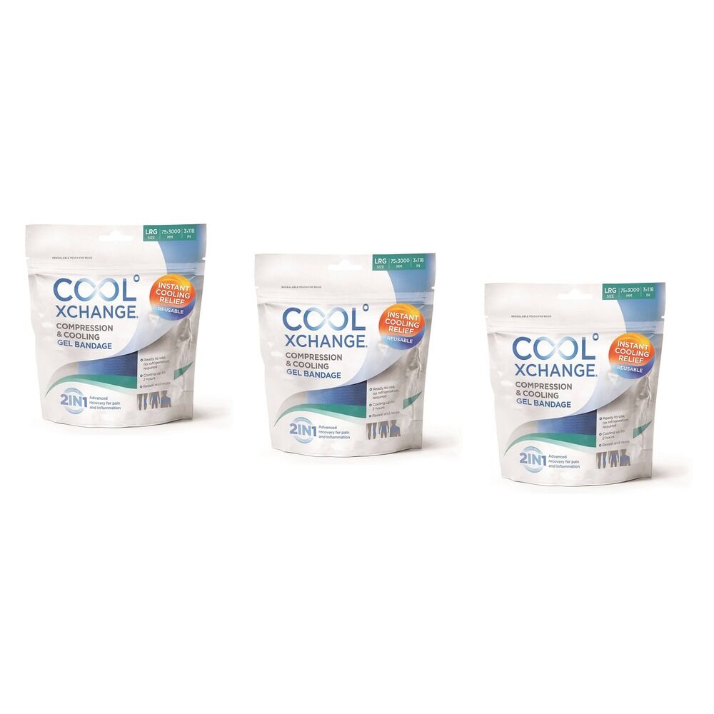 Thermoskin Recovery Ice Wrap Instant Cooling Relief 7.5cm x 100cm Pack of 3