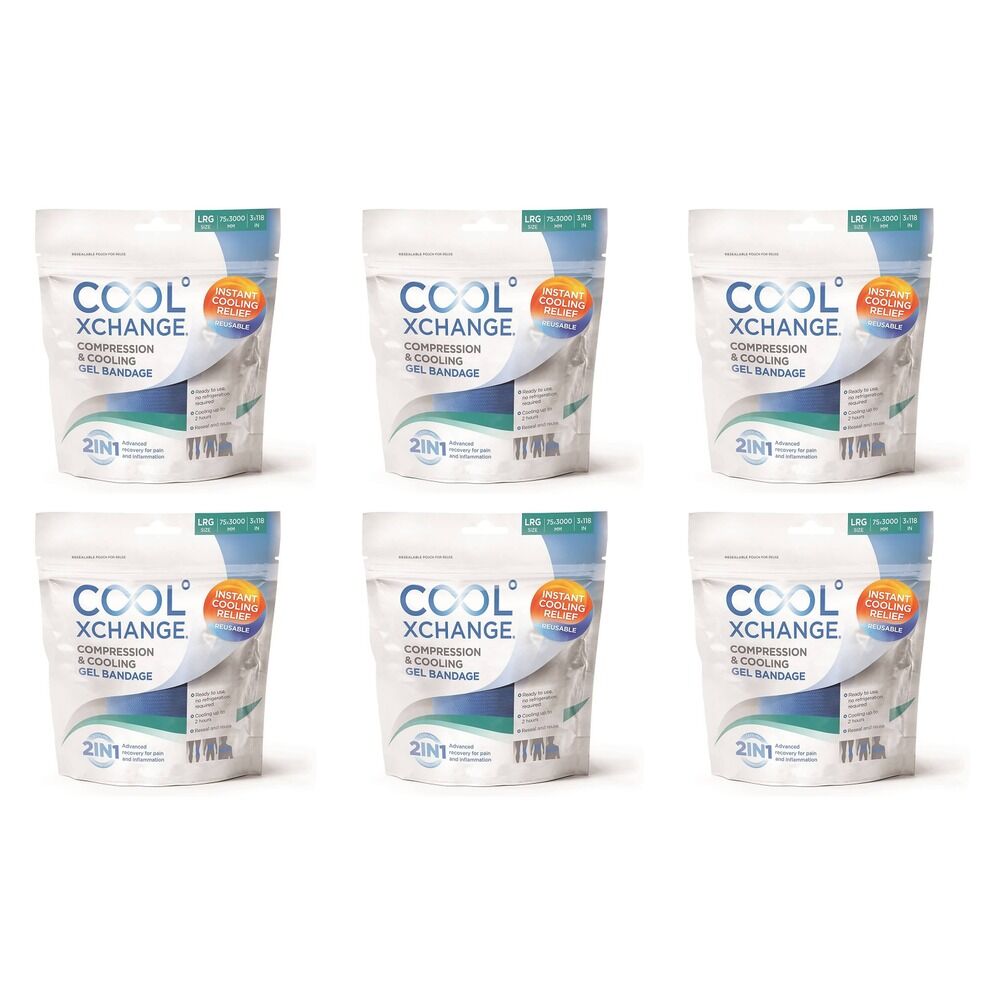 Thermoskin Recovery Ice Wrap Instant Cooling Relief 7.5cm x 100cm Pack of 6