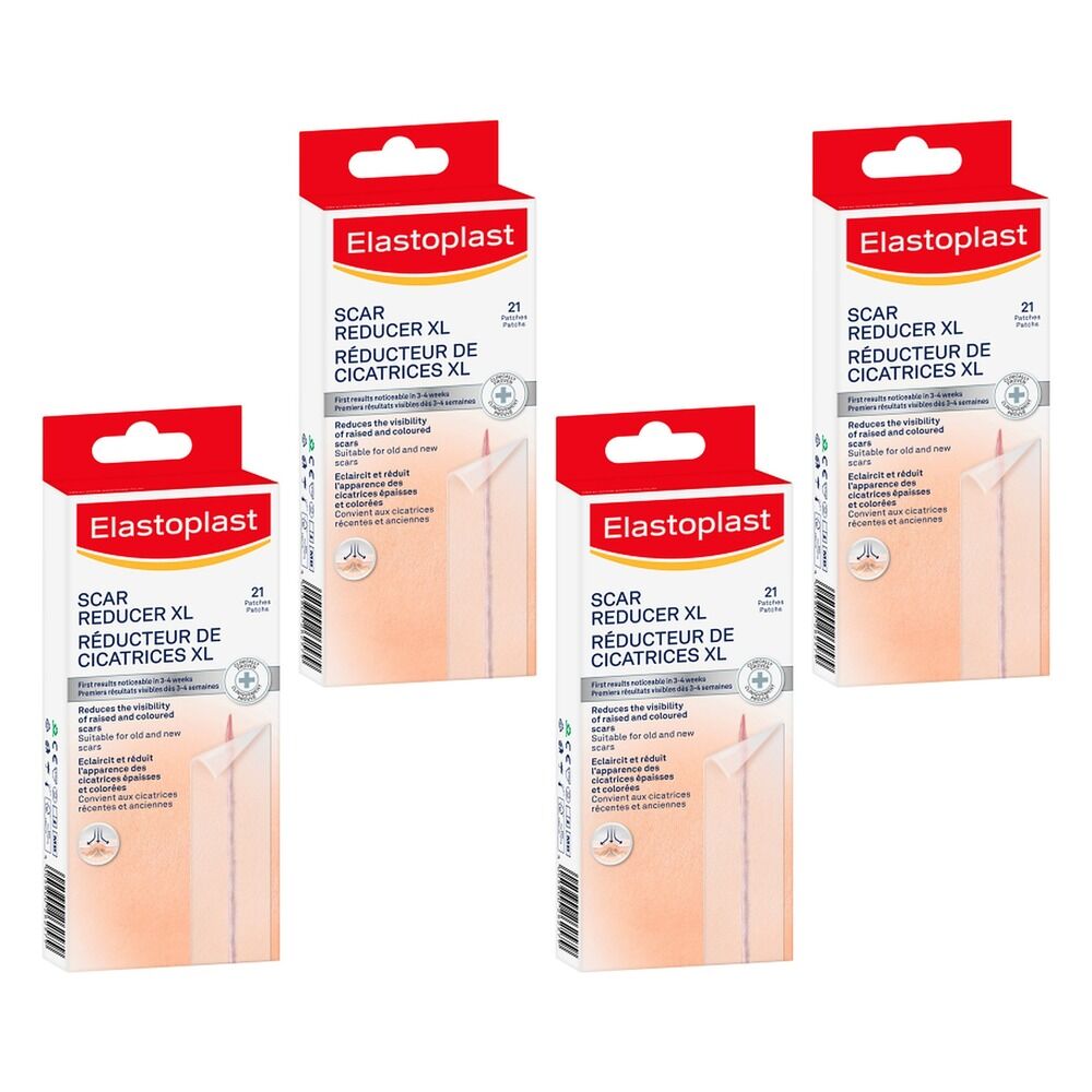 Elastoplast Scar Reducer XL 21 Pack Bundle of 4