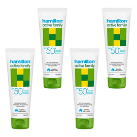 Hamilton Active Family Lotion SPF 50+ 110g Pack of 4
