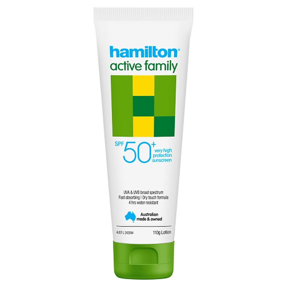 Hamilton Active Family Lotion SPF 50+ 110g