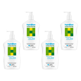 Hamilton Active Family Lotion SPF 50+ 500mL Pack of 4